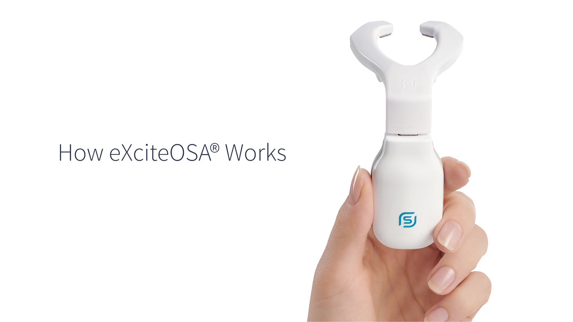 how eXciteOSA works - hand with device
