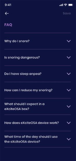 eXciteOSA App FAQ