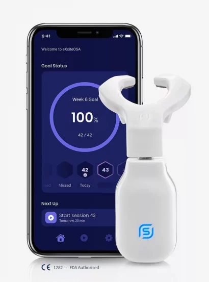 eXciteOSA Mouthpiece and Mobile App For Sleep Apnea